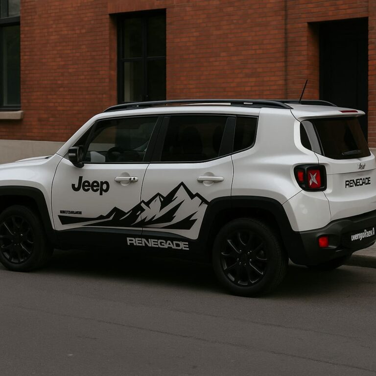 Personalizza il tuo SUV con adesivi Jeep Renegade unici e resistenti. Scopri le soluzioni su misura di Lucegrafica.it