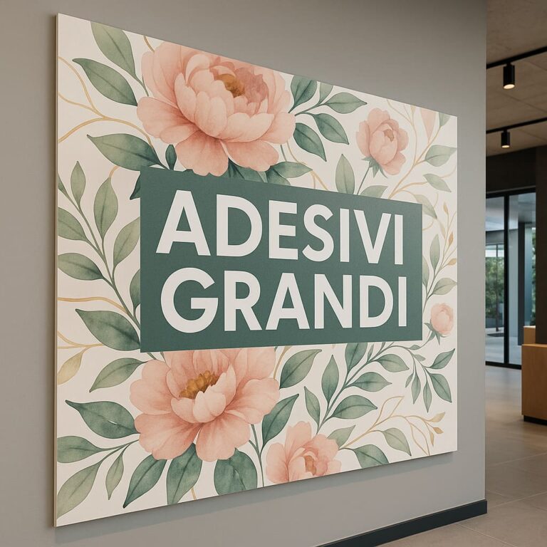 adesivi grandi per comunicazioni visive potenti. Crea il tuo adesivo grande formato su misura
